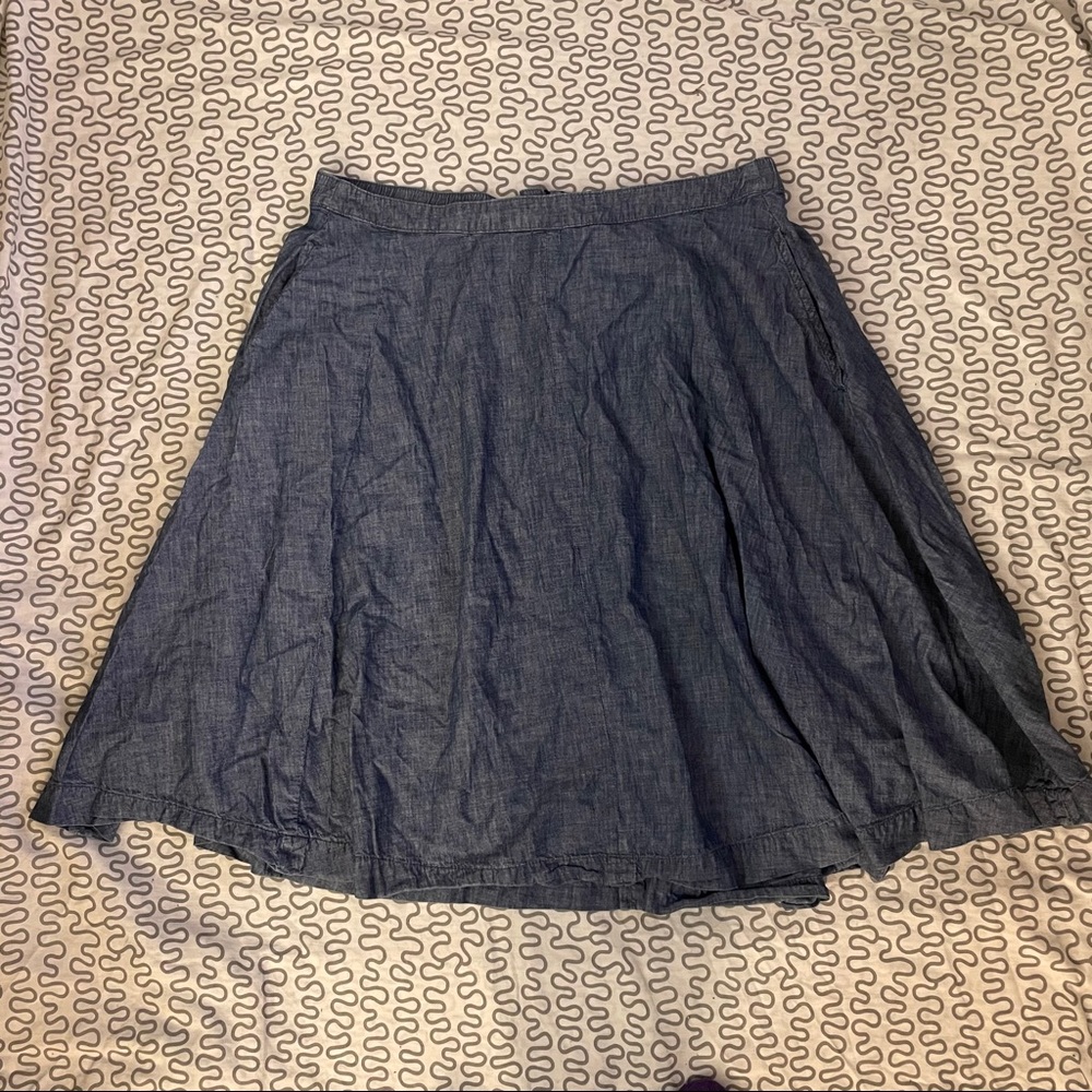 LANE BRYANT chambray skirt